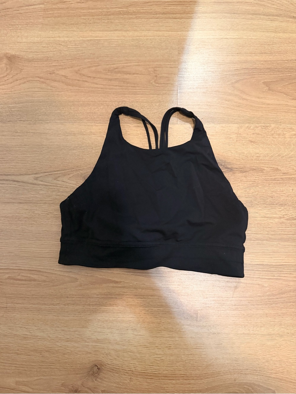 Lululemon Soul-Cycle Collab Black High-Neck Strappy Sports Bralette
